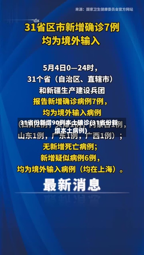 31省份新增90例本土确诊(31省份新增本土病例)