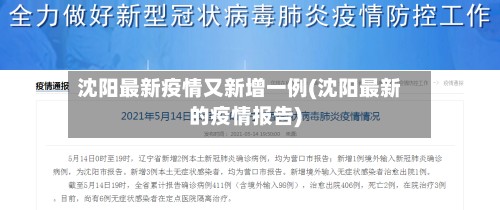 沈阳最新疫情又新增一例(沈阳最新的疫情报告)-第2张图片
