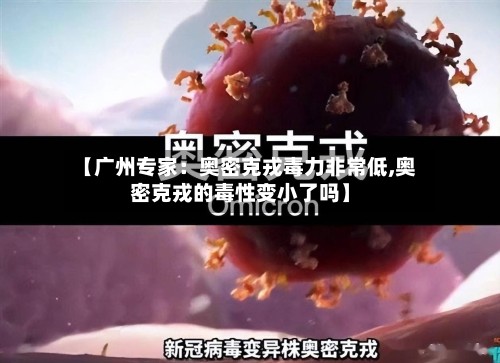 【广州专家：奥密克戎毒力非常低,奥密克戎的毒性变小了吗】-第2张图片