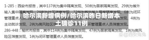 哈尔滨新增病例/哈尔滨昨日新增本土确诊11例-第2张图片