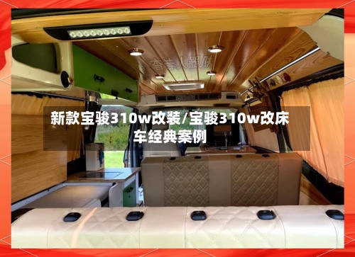 新款宝骏310w改装/宝骏310w改床车经典案例-第2张图片