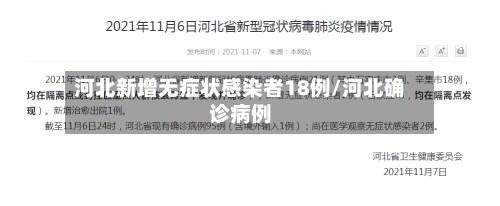 河北新增无症状感染者18例/河北确诊病例-第2张图片