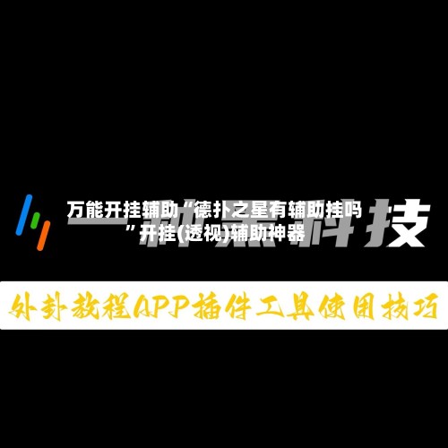 万能开挂辅助“德扑之星有辅助挂吗”开挂(透视)辅助神器-第2张图片