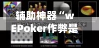 辅助神器“wEPoker作弊是真是假	”开挂(透视)辅助神器-第2张图片
