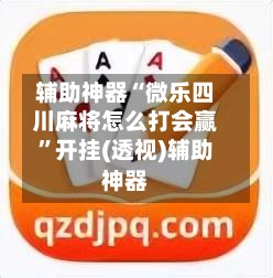辅助神器“微乐四川麻将怎么打会赢”开挂(透视)辅助神器