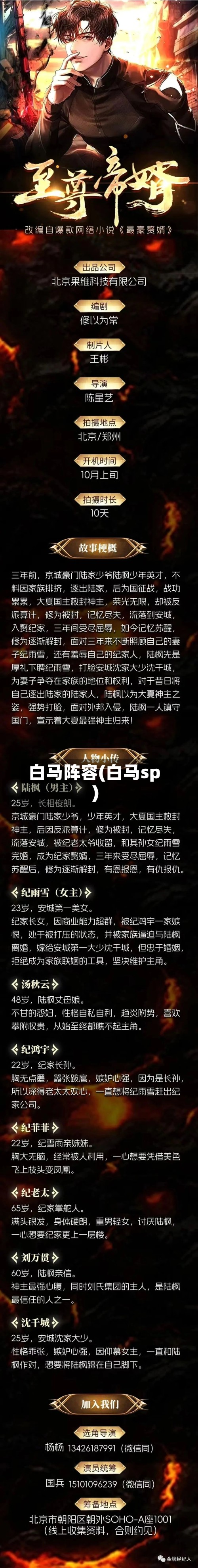 白马阵容(白马sp)-第2张图片