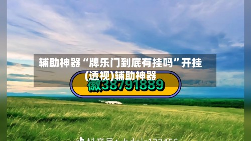 辅助神器“牌乐门到底有挂吗”开挂(透视)辅助神器-第2张图片