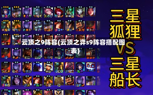 云顶之9阵容(云顶之弈s9阵容搭配图表)