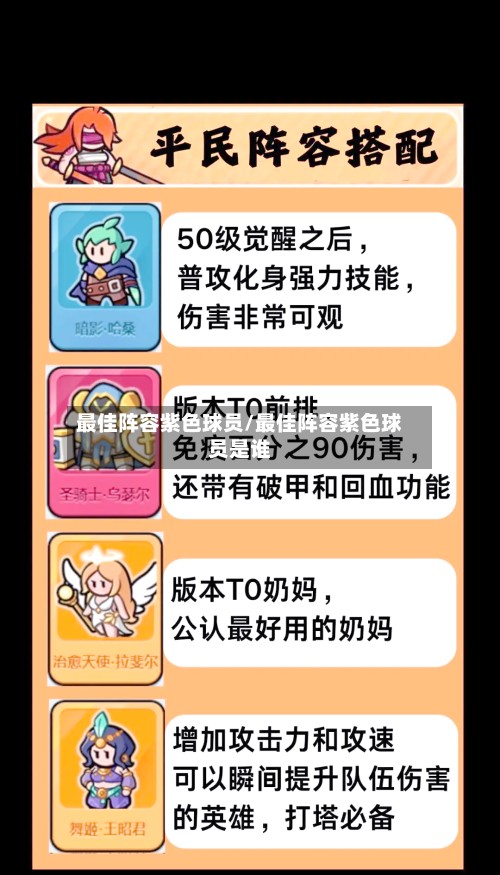 最佳阵容紫色球员/最佳阵容紫色球员是谁