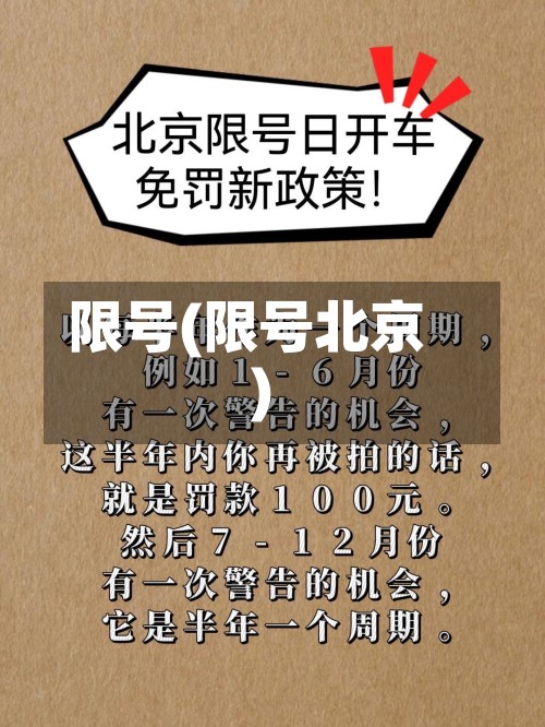 限号(限号北京)