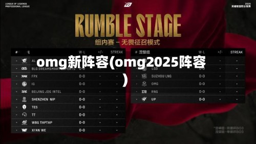 omg新阵容(omg2025阵容)