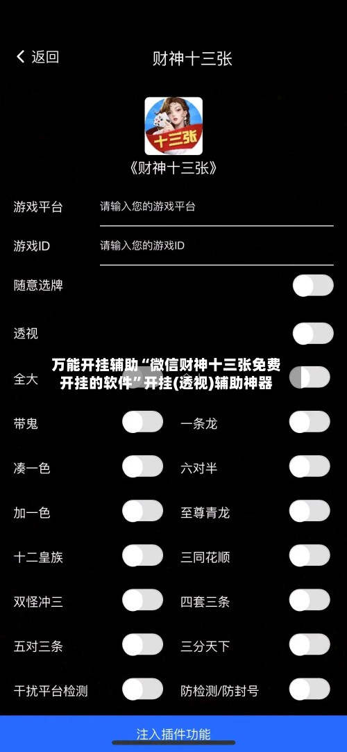 万能开挂辅助“微信财神十三张免费开挂的软件”开挂(透视)辅助神器-第2张图片