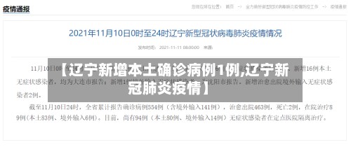 【辽宁新增本土确诊病例1例,辽宁新冠肺炎疫情】