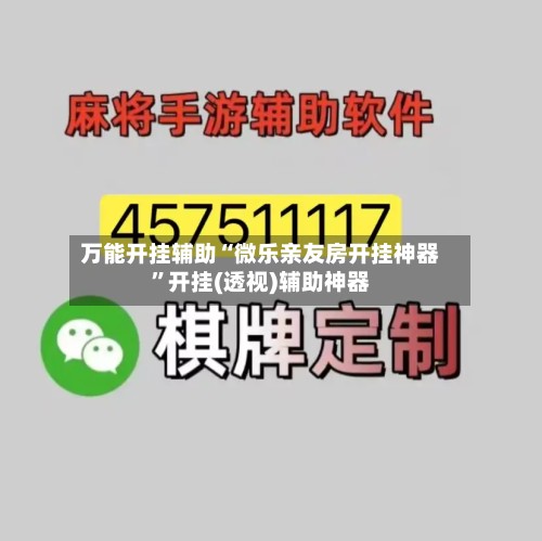 万能开挂辅助“微乐亲友房开挂神器”开挂(透视)辅助神器-第2张图片