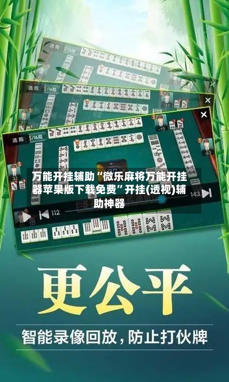 万能开挂辅助“微乐麻将万能开挂器苹果版下载免费”开挂(透视)辅助神器-第2张图片